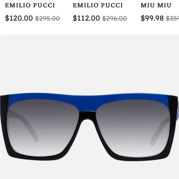 Pre-loved Pucci sunglasses; blue square adorable 🕶️ - Picture 2 of 11